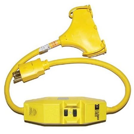 Southwire SJTW GFCI Extension Cord, 12 AWG, 12/3, 1 Outlets, 2.5 ft CO390902